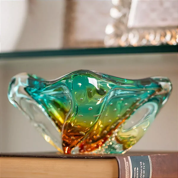 Centro de Mesa Marea em Cristal Murano - São Marcos