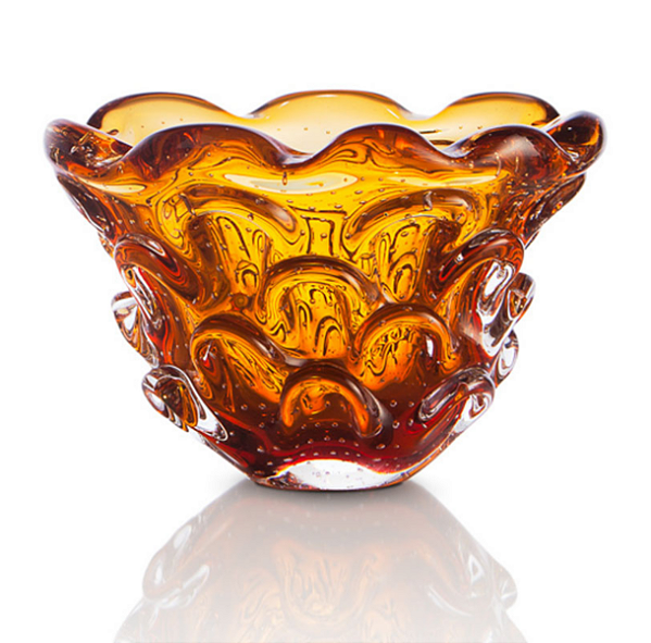 Cachepô Calore em Cristal Murano - São Marcos 12 cm