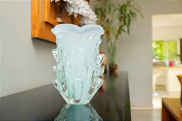 Vaso Calore em Cristal Murano - São Marcos 15 cm