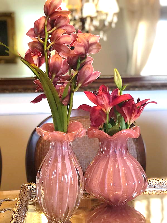 Vaso Trouxinha Vortice em Cristal Murano - São Marcos 20 cm