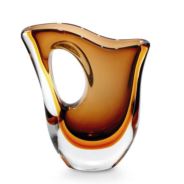 Vaso Torus em Cristal Murano - São Marcos 24 cm