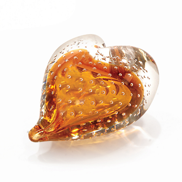 Coração Pequeno em Cristal Murano - São Marcos