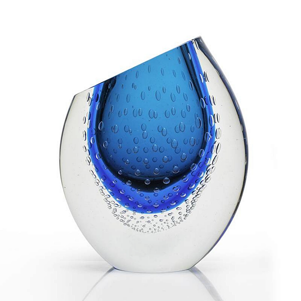 Vaso Vetor Médio em Cristal Murano - São Marcos