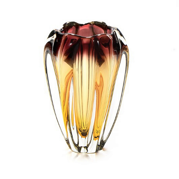 Vaso Colunato em Cristal Murano - São Marcos