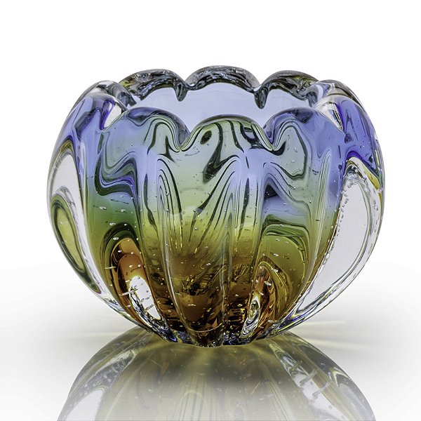 Cachepô Flora em Cristal Murano - São Marcos