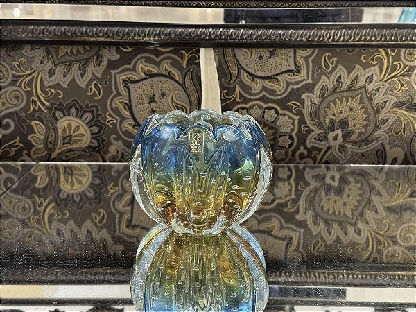 Cachepô Flora em Cristal Murano - São Marcos