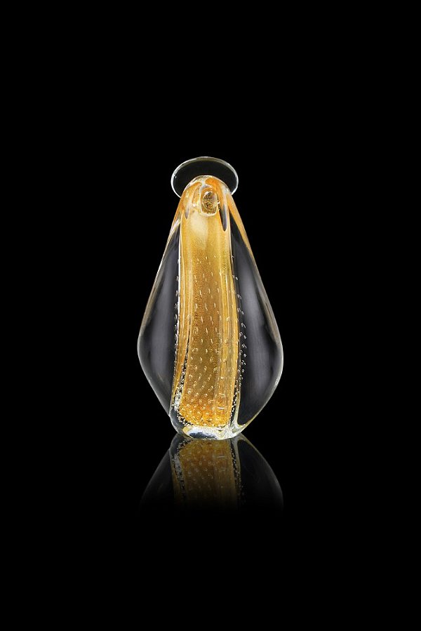 Imagem Grande em Cristal Murano com Ouro 24K - São Marcos 43 cm