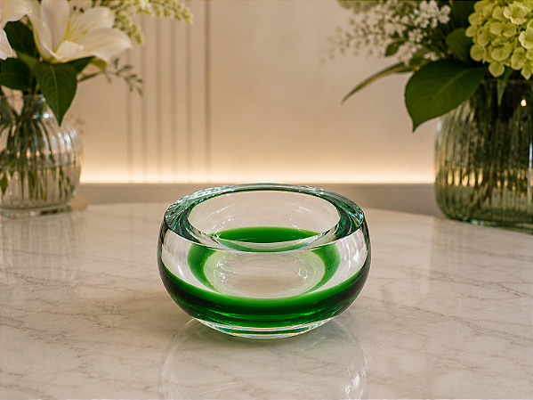 Centro de Mesa Vento em Cristal Murano - São Marcos