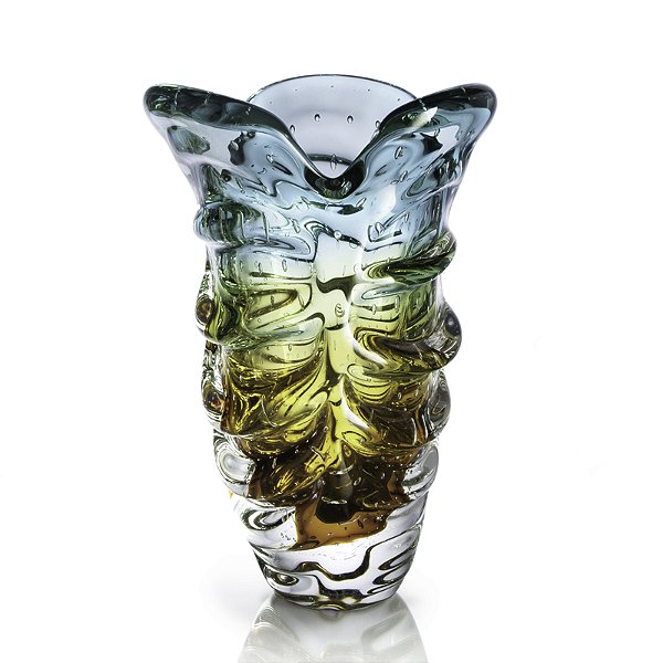 Vaso Escama em Cristal Murano - São Marcos