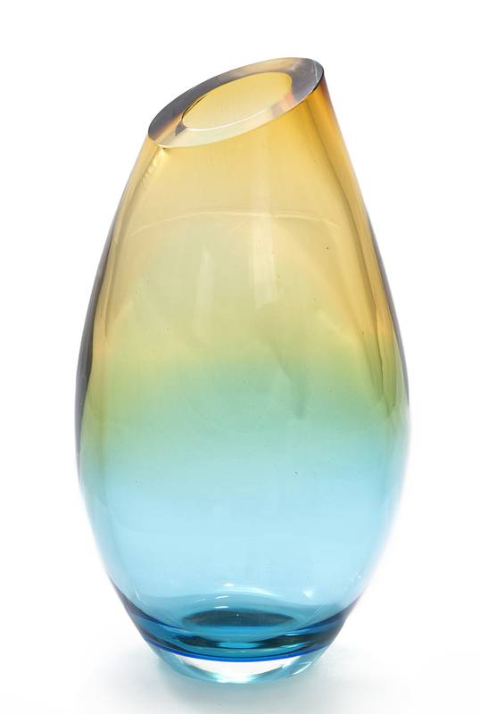 Vaso Inclinato em Cristal Murano - São Marcos