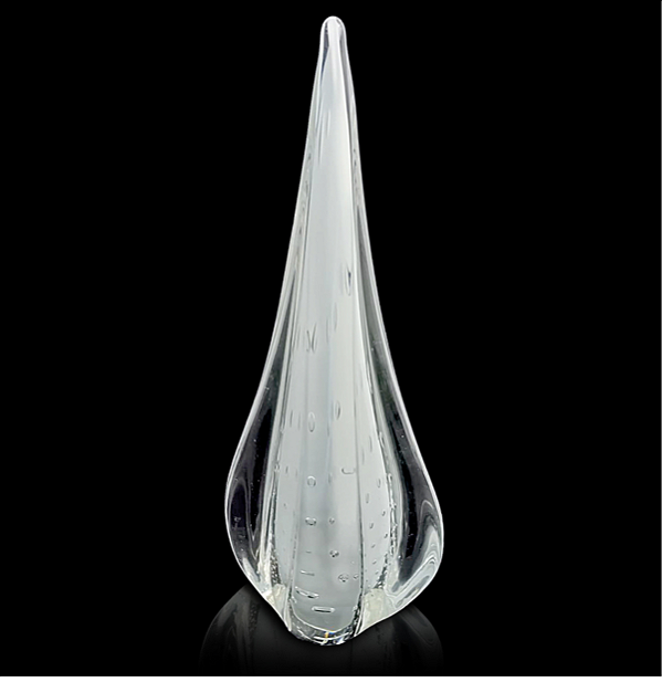 Escultura Neve Média em Cristal Murano - São Marcos