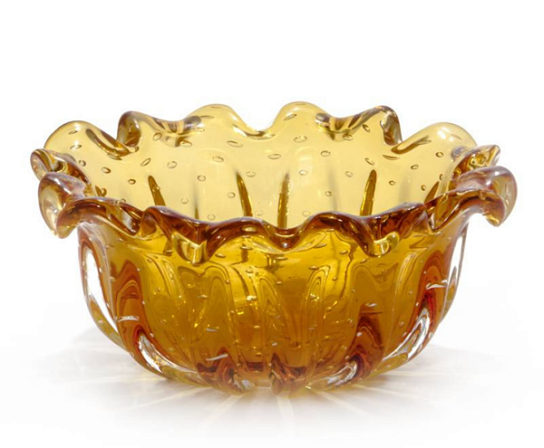 Cachepô Girassol em Cristal Murano - São Marcos