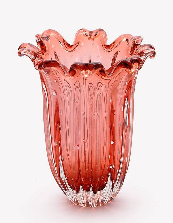 Vaso Girassol em Cristal Murano - São Marcos