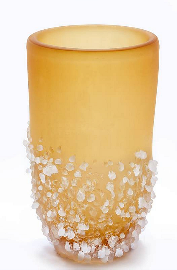 Vaso Granulato Fosco em Cristal Murano - São Marcos
