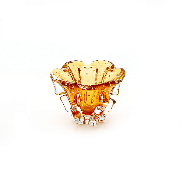Cachepô Scales em Cristal Murano - São Marcos