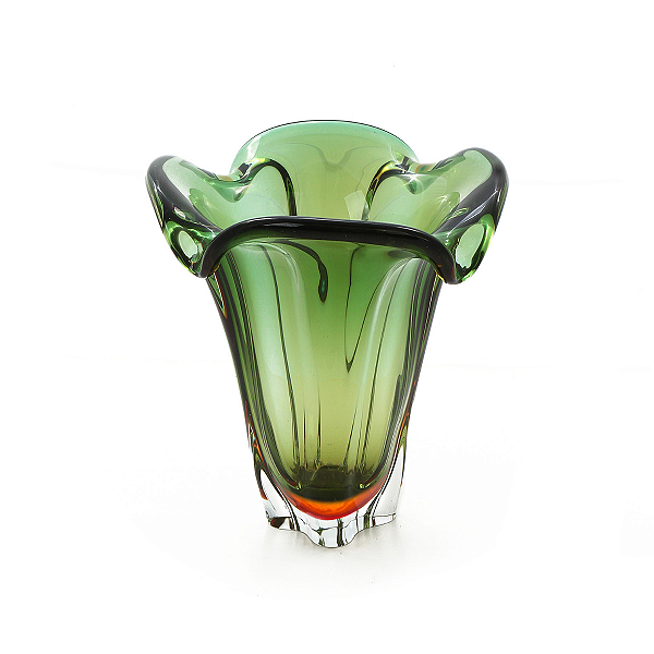Vaso Spotch em Cristal Murano - São Marcos