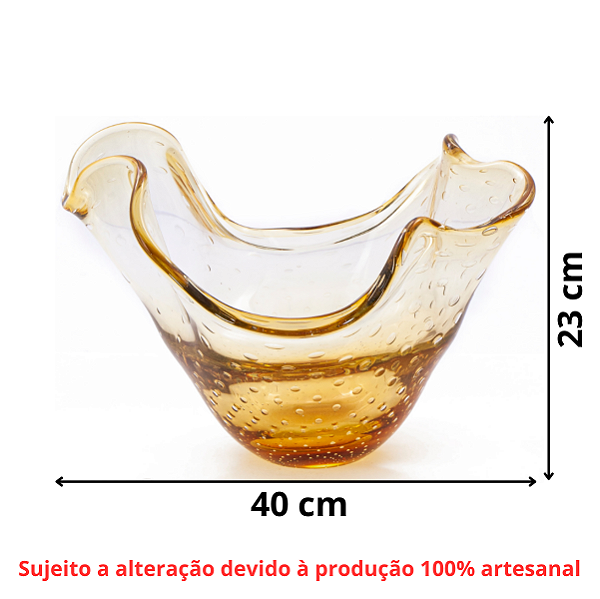 Champanheira Duna em Cristal Murano - São Marcos