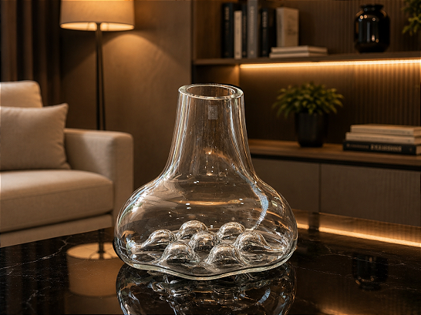 Vaso Bolle em Cristal Murano - São Marcos