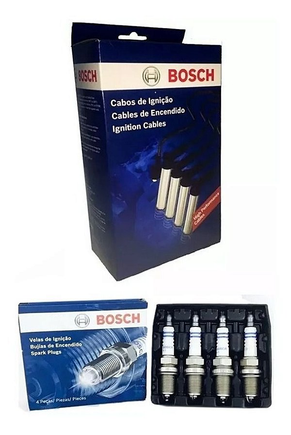 Kit Cabo E Vela Bosch Fox Gol G4 G5 Voyage 1.0 1.6 8v Flex