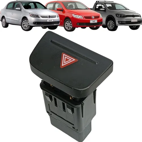 Botão Pisca Alerta Gol Saveiro Voyage G5 2008 09 10 11 12 13 5U0953235A