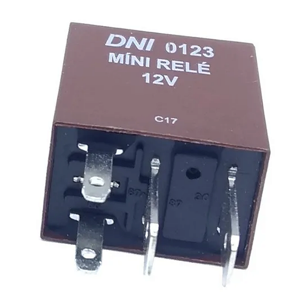 Rele Mini Auxiliar 12v Fiat Uno Vectra Gol Corsa DNI0123