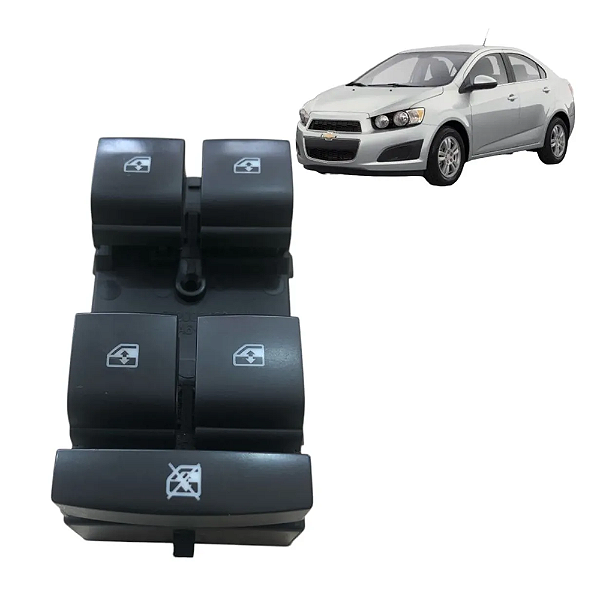 Botão Vidro Dianteiro Esquerdo Gm Onix Cobalt Spin 202008422