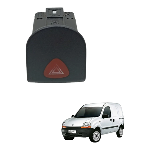Botao Pisca Alerta Renault Kangoo Furgao 2005 2006 25177