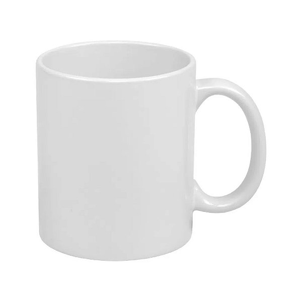 Caneca Branca Porcelana Para Sublimação Classe AAA - 325ml Caixa Com 12 ou 36 Unidades