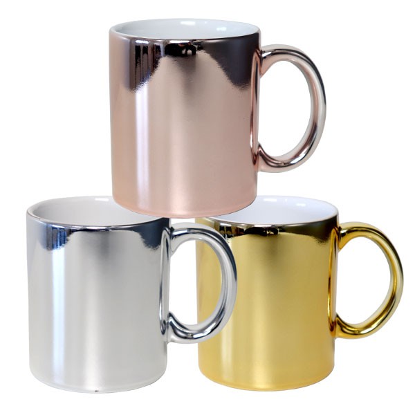 Caneca Cromada Espelhada Sublimação Caixa 12 ou 36 Unidades