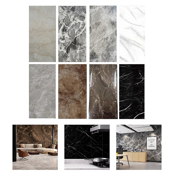 Kit 10 Placas Parede Mármore Adesiva
