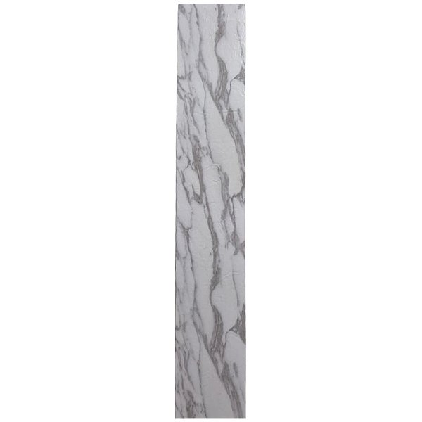 Piso Vinilico Autocolante Marmore Branco 91,4cm x 15.2cm