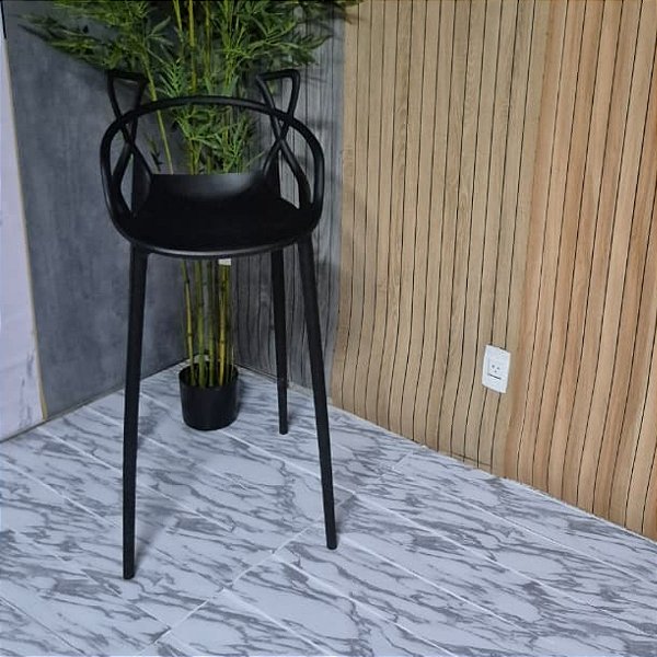 Piso Vinilico Autocolante Marmore Branco 91,4cm x 15.2cm