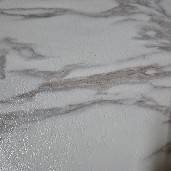 Piso Vinilico Autocolante 45.7cm X 45.7cm Mármore Branco