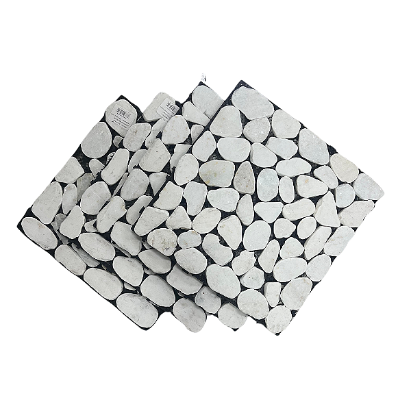 Deck Modular 30x30cm Pedra Branco
