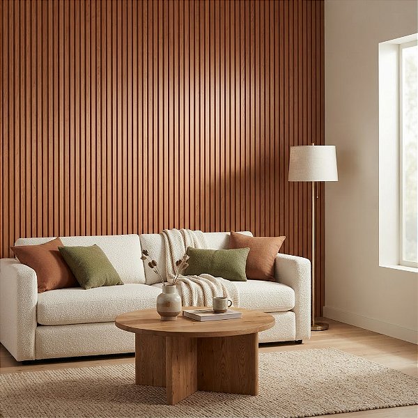 Painel Ripado Interno Cerejeira WPC de 290cm x 16cm (0,464M²)