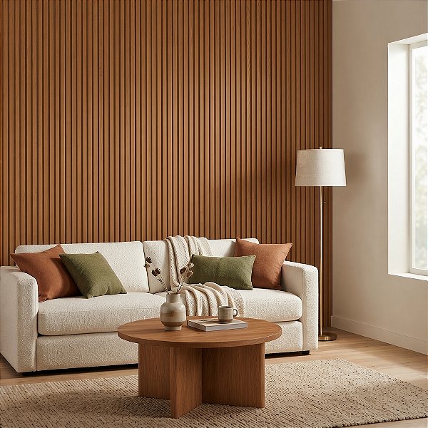 Painel Ripado Interno Ipê WPC de 290cm x 16cm (0,464M²)