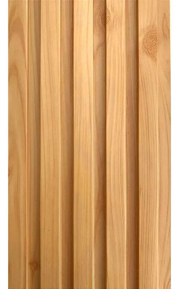 Painel Ripado Interno Madeira Marfim WPC de 290cm x 16cm (0,464M²)