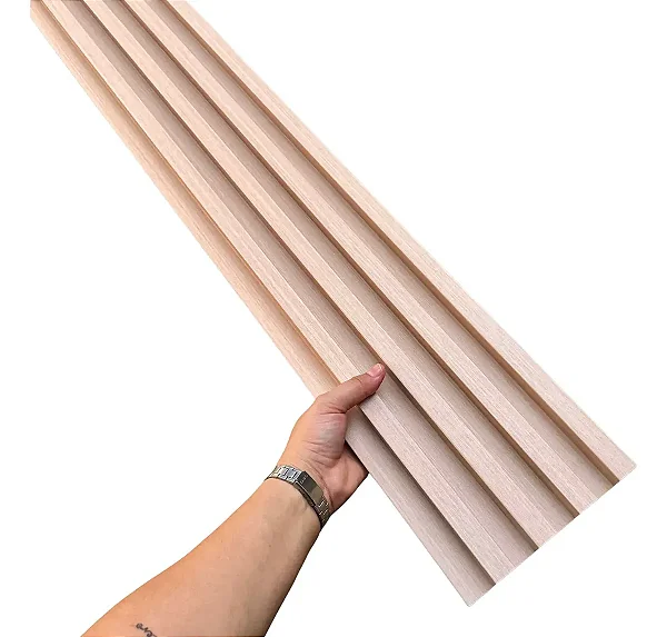 Painel Ripado Interno Madeira Carvalho WPC de 290cm x 16cm (0,464M²)