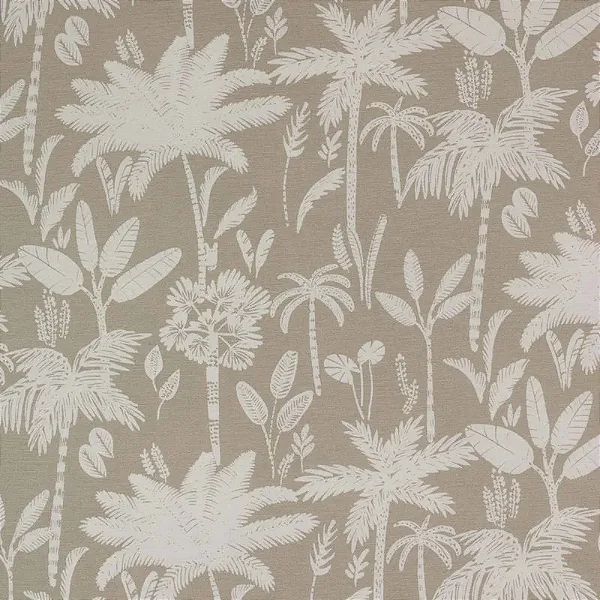 Tecido Para  Área Externa Acqua Summer 512 Coqueiro Cinza Claro