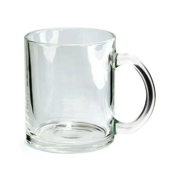 Caneca Vidro Cristal Transparente Para Sublimação Caixa 12 ou 36 Unidades