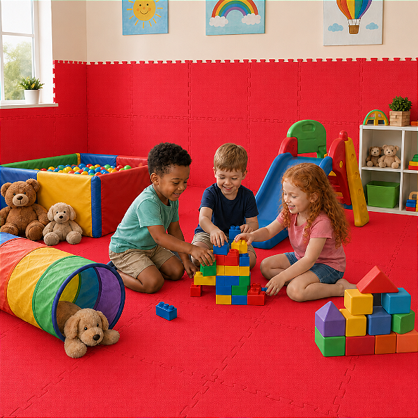 Tatame EVA 10mm 50x50 Vermelho