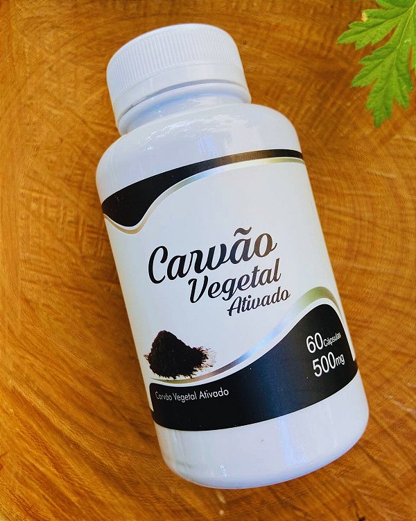 Carvão Vegetal Ativado 500mg 60 cápsulas