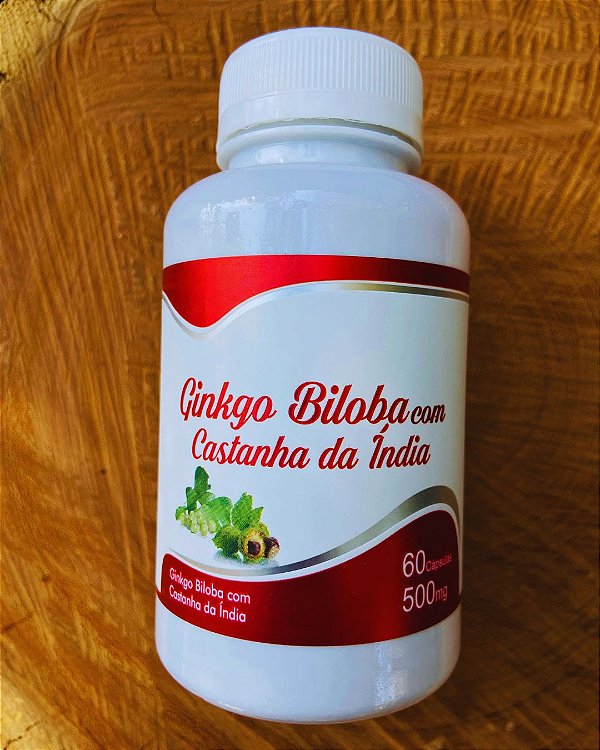 Ginkgo Biloba com Castanha da Índia 500mg 60 cápsulas NS Produtos Naturais