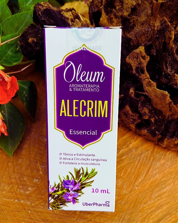 Óleo Essencial de Alecrim 10ml Oleum UberPharma | Aromaterapia 100% Puro