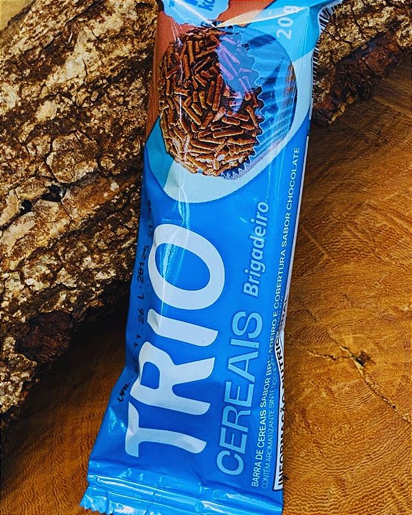 Barra de Cereais Brigadeiro com Chocolate Trio Cereais 20g | Lanche Prático