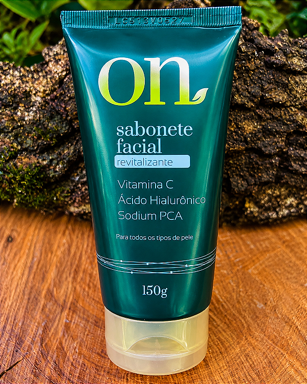Sabonete Facial Revitalizante ON – Vitamina C + Ácido Hialurônico – 150g
