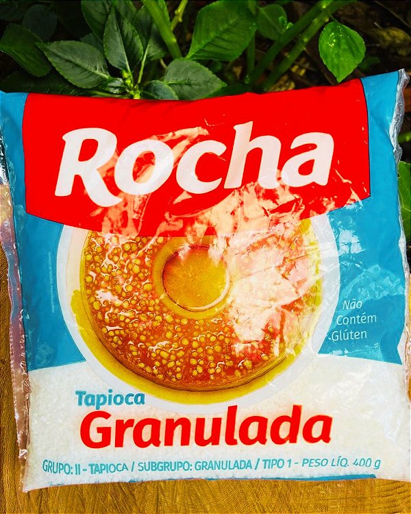 Tapioca Granulada Rocha 400g Sem Glúten | Tapioca para Cuscuz, Bolo e Receitas