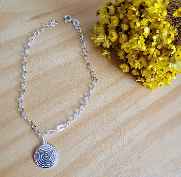 Pulseira Pingente Pai Nosso - Prata 925