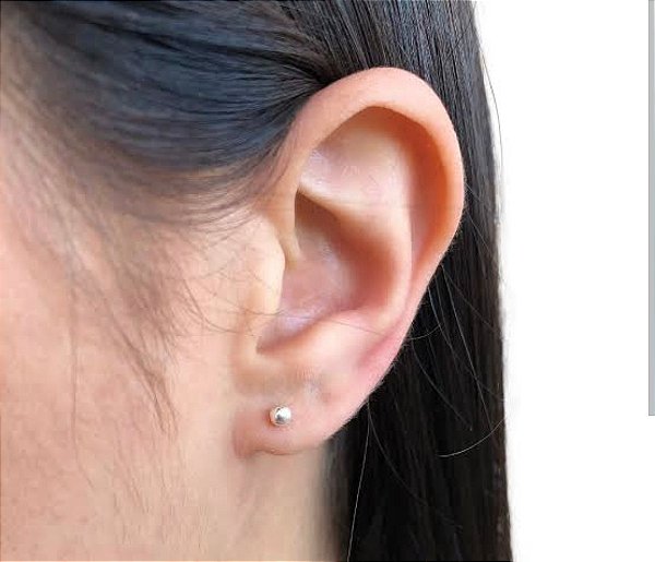 Brinco Bola (3mm) - Prata 925