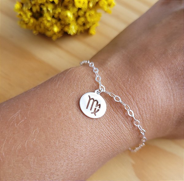 Pulseira Signo Virgem - Prata 925
